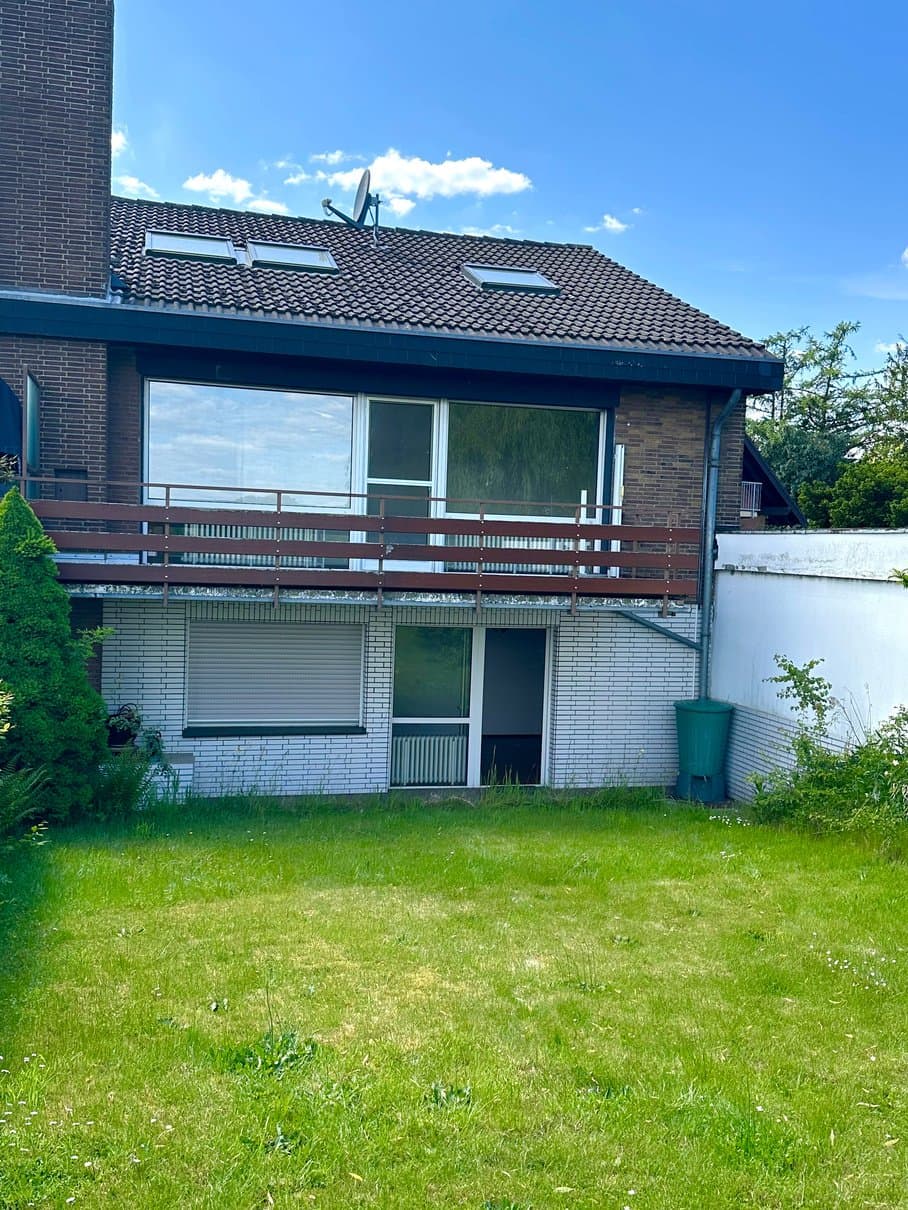 Rückansicht des Hauses vom Garten aus